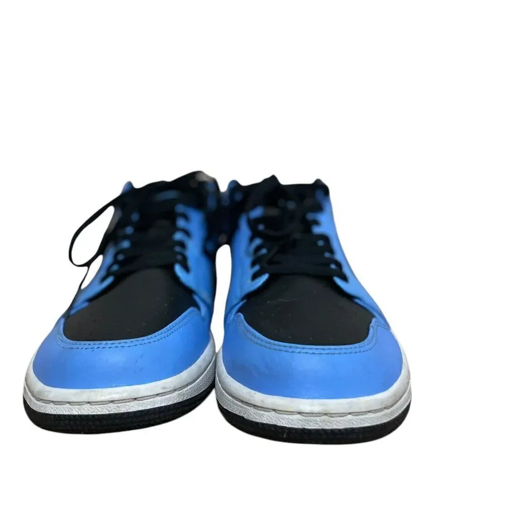 Nike Air Jordan 1 Low 'University Blue Black' 553558-403 Men's Sz 10.5